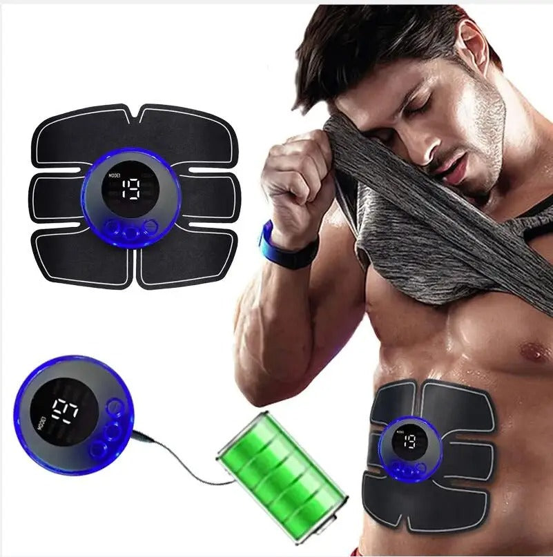 EMS Abdominal Muscle Stimulator Fitness Training Patches Muscle Exercise USB Charging