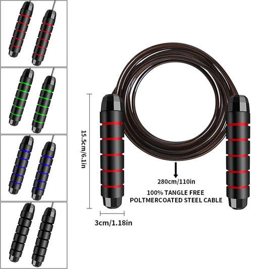 Rapid Speed Jump Rope Steel Wire Skipping Rope