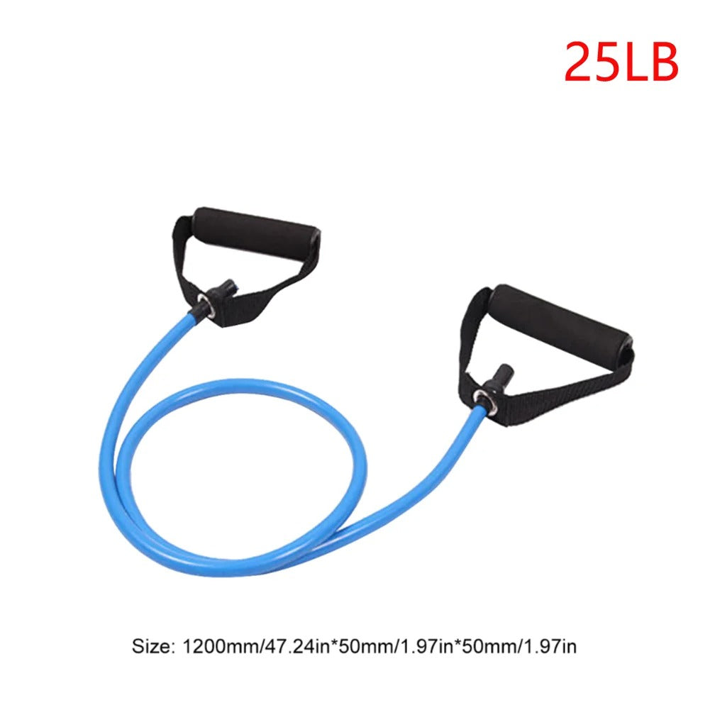 5 Levels Resistance Yoga Pull Rope Bands with Handles Elastic Sports Bodybuilding Home Gym Muscle Training Fitness Band